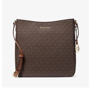Michael Kors Logo Patterned Bag in Brown and Gold-NWOT